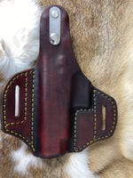 Glock 48 Pancake style leather holster with Thumb Break - Hoffmann Leather Works