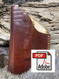 Springfield Armory Hellcat IWB Leatherworking Pattern.  Make your own leather Holster for your HellCat With SVG Files - Hoffmann Leather Works