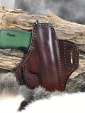 Leather Pancake Style Holster made for Springfield Armory Hellcat RDP