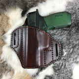 Leather Pancake Style Holster made for Springfield Armory Hellcat RDP