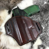 Leather Pancake Style Holster made for Springfield Armory Hellcat RDP