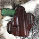 Leather Pancake Style Holster made for Springfield Armory Hellcat RDP