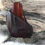 Leather Pancake Style Holster made for Springfield Armory Hellcat RDP