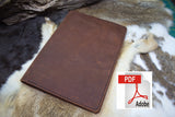 Leather Composition Notebook Cover Patten PDF File, Portfolio Cover Composition Notebook - Hoffmann Leather Works