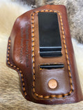 IWB Springfield Armory Hellcat Handmade Leather Holster - Hoffmann Leather Works