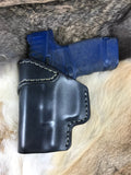 IWB Leather Holster with Monoblock Clip for Glock 43x