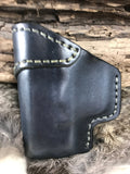 IWB Leather Holster with Monoblock Clip for Glock 43x