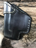 IWB Leather Holster with Monoblock Clip for Glock 43x