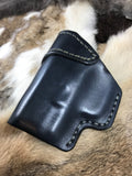 IWB Leather Holster with Monoblock Clip for Glock 43x