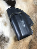 IWB Leather Holster with Monoblock Clip for Glock 43x