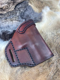 Avenger style leather holster fits Glock 43x Compact SRA225