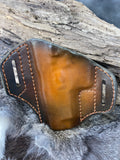 Leather Holster fits Glock 19 Pancake style leather holster No Sweat Guard