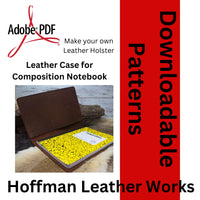 Leather Composition Notebook Cover Patten PDF File, Portfolio Cover Composition Notebook