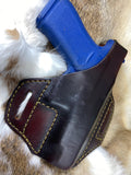 Glock 48 Pancake style leather holster with Thumb Break - Hoffmann Leather Works