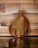 Leather Pancake Style Holster with Thumb Break and Stiffener