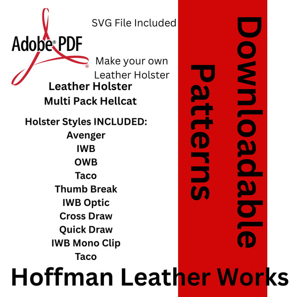Multi Pattern Pack for Springfield Armory Hellcat - 10 Different Patterns SVG Files Included