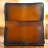 Handmade Leather Checkbook Cover – America 250 Laser Engraved
