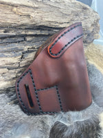 Avenger style leather holster fits Sig Sauer P320 X-Carry 3.9