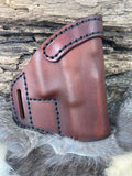 Avenger style leather holster fits Ruger SR9c