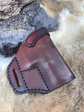 Avenger style leather holster fits Ruger SR9c SRA225