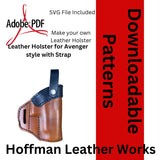 Leather Working Pattern for Glock 48 Avenger Style Holster W/Strap PDF W/SVG SRA325
