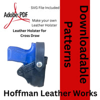 Crossdraw Leather Holster Pattern for Springfield Armory Hellcat