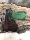 Leather Pancake Style Holster made for S&W M&P 9 Shield Plus SRO225