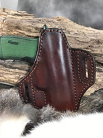 Leather Pancake Style Holster made for S&W M&P 9 Shield Plus SRO225