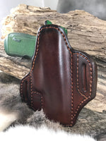 Leather Pancake Style Holster made for S&W M&P 9 Shield Plus SRO225