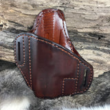 Leather Pancake Style Holster made for S&W M&P 9 Shield Plus SRO225