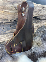 Leather Holster fits Savage Stance Pancake style leather holster with Thumb Break