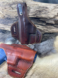 Leather Holster fits Savage Stance Pancake style leather holster with Thumb Break