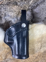 Taco Style Leather Holster with a Strap for Staccato C2