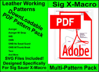 Multi Pattern Pack for Sig Sauer P365 X-Macro - 11 Different Patterns SVG Files Included
