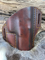 Leather Holster for Sig Sauer P365 X-Macro Pancake style leather holster No Sweat Guard