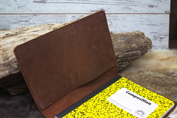 Leather Notebook Cover, Portfolio Cover Composition Notebook ...