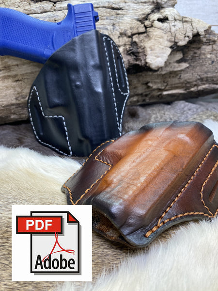 Leather Working Pattern for Glock 48 OWB PDF and SVG Files - Hoffmann Leather Works