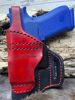 Avenger Style Leather Holster with a Strap for Glock 48 - Hoffmann Leather Works