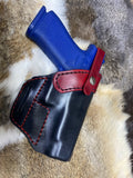 Avenger Style Leather Holster with a Strap for Glock 48 - Hoffmann Leather Works