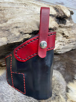 Avenger Style Leather Holster with a Strap for Glock 48 - Hoffmann Leather Works