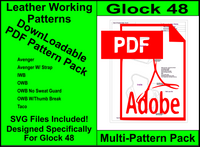 Multi Pattern Pack for Glock 48 - 7 Different Patterns SVG Files Included