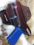 Glock 48 Pancake style leather holster with Thumb Break - Hoffmann Leather Works