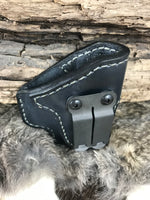 IWB Leather Holster with Monoblock Clip for Sig Sauer P365 X-Macro