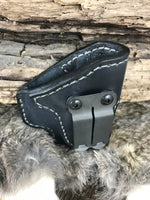 IWB Leather Holster with Monoblock Clip for Walther CCP