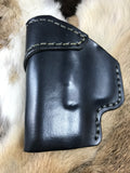 IWB Leather Holster with Monoblock Clip for Sig Sauer P365 X-Macro