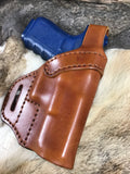 Avenger style leather holster fits Sig Sauer P365 X-Macro Thumb Break