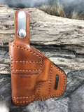 Avenger style leather holster fits Sig Sauer P365 X-Macro Thumb Break