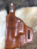 Avenger style leather holster fits Sig Sauer P365 X-Macro Thumb Break