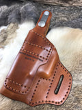 Avenger style leather holster fits Sig Sauer P365 X-Macro Thumb Break