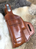 Avenger style leather holster fits Sig Sauer P365 X-Macro Thumb Break